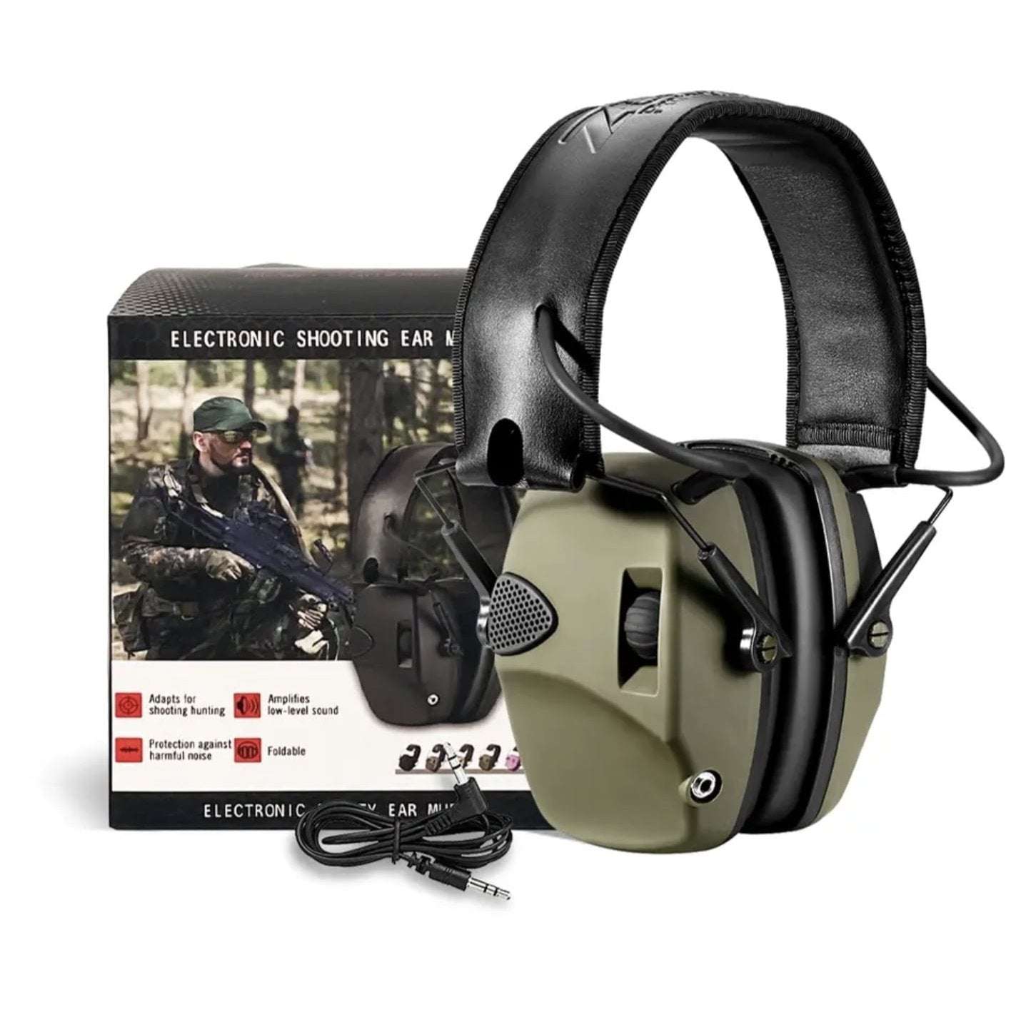 Electronic Long Distant Hearing Shooting Ear Muffs